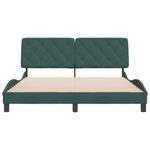 Casa si Gradina - Mobilier - Paturi si accesorii - Paturi - Cadru de pat cu tablie, verde inchis, 160x200 cm, catifea - Infinity.ro
