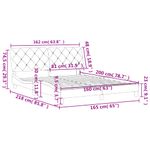 Casa si Gradina - Mobilier - Paturi si accesorii - Paturi - Cadru de pat cu tablie, verde inchis, 160x200 cm, catifea - Infinity.ro