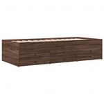 Casa si Gradina - Mobilier - Paturi si accesorii - Paturi - Cadru pat de zi cu sertare stejar maro 90x200 cm lemn prelucrat - Infinity.ro
