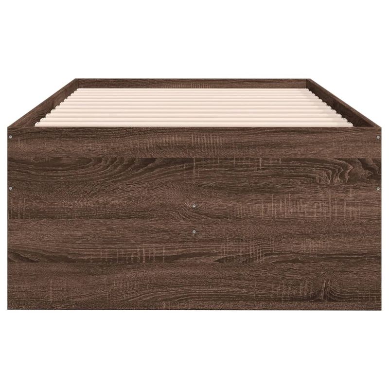 Casa si Gradina - Mobilier - Paturi si accesorii - Paturi - Cadru pat de zi cu sertare stejar maro 90x200 cm lemn prelucrat - Infinity.ro