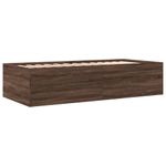 Casa si Gradina - Mobilier - Paturi si accesorii - Paturi - Cadru pat de zi cu sertare stejar maro 90x200 cm lemn prelucrat - Infinity.ro