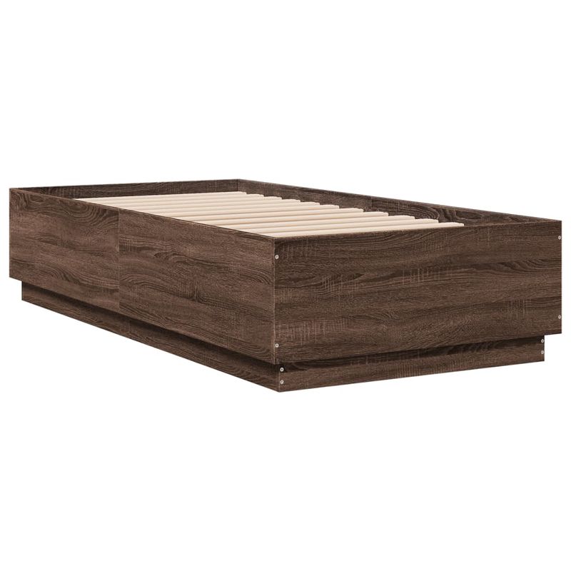 Casa si Gradina - Mobilier - Paturi si accesorii - Paturi - Cadru de pat, stejar maro, 90x190 cm, lemn prelucrat - Infinity.ro
