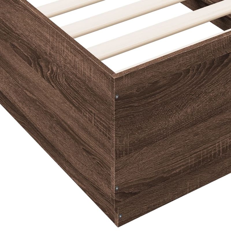 Casa si Gradina - Mobilier - Paturi si accesorii - Paturi - Cadru de pat, stejar maro, 90x190 cm, lemn prelucrat - Infinity.ro