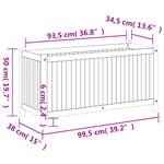 Casa si Gradina - Gradinarit si plante - Plante si ghivece - Ghivece si suporturi - Jardiniera de gradina cu captuseala, 99,5x38x50 cm, lemn acacia - Infinity.ro