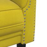 Casa si Gradina - Mobilier - Canapele si coltare - Canapele - Set canapea 2 piese, galben, catifea - Infinity.ro