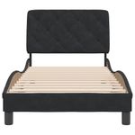 Casa si Gradina - Mobilier - Paturi si accesorii - Paturi - Cadru de pat cu tablie, negru, 80x200 cm, catifea - Infinity.ro