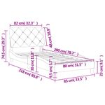 Casa si Gradina - Mobilier - Paturi si accesorii - Paturi - Cadru de pat cu tablie, negru, 80x200 cm, catifea - Infinity.ro