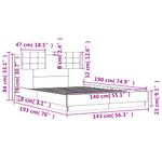 Casa si Gradina - Mobilier - Paturi si accesorii - Paturi - Cadru de pat cu tablie stejar sonoma 140x190 cm lemn prelucrat - Infinity.ro