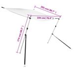 Auto si Moto - Ambarcatiuni - Accesorii ambarcatiuni - Extensie parasolar T-Top, alb, 174x205x(115-194) cm - Infinity.ro
