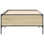 Casa si Gradina - Mobilier - Paturi si accesorii - Paturi - Cadru de pat, stejar sonoma, 75x190 cm, lemn prelucrat si metal - Infinity.ro