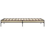 Casa si Gradina - Mobilier - Paturi si accesorii - Paturi - Cadru de pat, stejar sonoma, 90x200 cm, lemn prelucrat si metal - Infinity.ro
