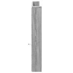 Casa si Gradina - Mobilier - Paturi si accesorii - Accesorii paturi - Tablie de pat cu dulap si LED, gri sonoma, 200x16,5x103,5 cm - Infinity.ro