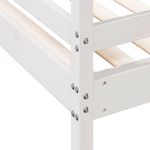 Casa si Gradina - Mobilier - Paturi si accesorii - Paturi - Pat supraetajat, 80x200/140x200 cm, alb, lemn masiv de pin - Infinity.ro