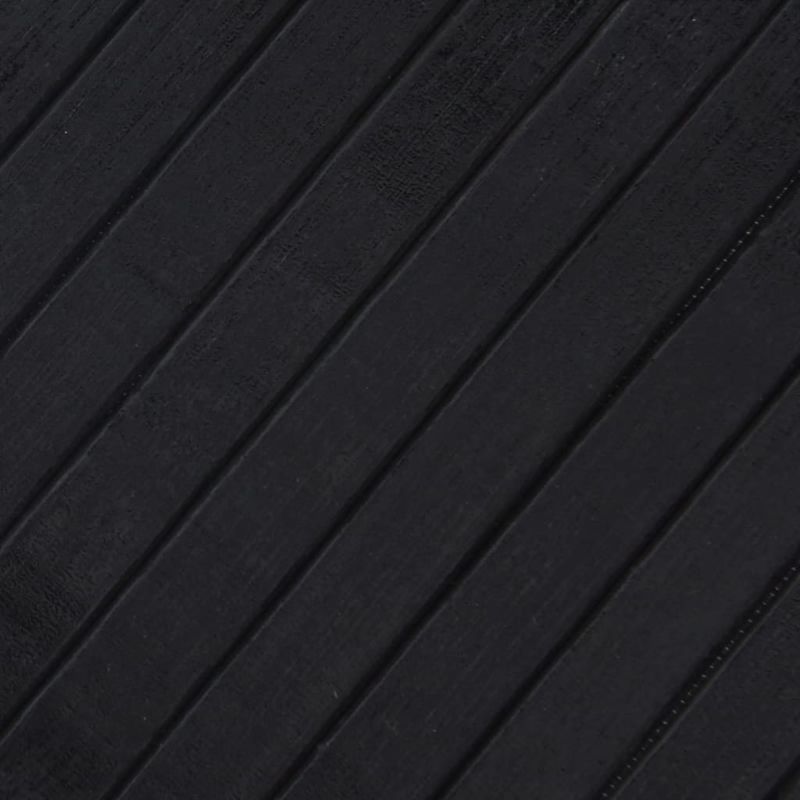 Casa si Gradina - Textile si covoare - Covoare - Covoare casa - Covor dreptunghiular, negru, 100x500 cm, bambus - Infinity.ro