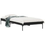 Casa si Gradina - Mobilier - Paturi si accesorii - Paturi - Cadru de pat, negru, 90x190 cm, lemn prelucrat si metal - Infinity.ro