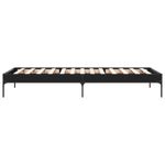 Casa si Gradina - Mobilier - Paturi si accesorii - Paturi - Cadru de pat, negru, 90x190 cm, lemn prelucrat si metal - Infinity.ro