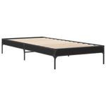 Casa si Gradina - Mobilier - Paturi si accesorii - Paturi - Cadru de pat, negru, 90x190 cm, lemn prelucrat si metal - Infinity.ro