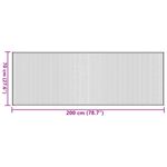 Casa si Gradina - Textile si covoare - Covoare - Covoare casa - Covor dreptunghiular, gri, 70x200 cm, bambus - Infinity.ro