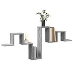 Casa si Gradina - Mobilier - Biblioteci si rafturi - Rafturi - Raft de perete, gri sonoma, 104,5x10x43 cm, lemn prelucrat - Infinity.ro