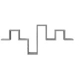 Casa si Gradina - Mobilier - Biblioteci si rafturi - Rafturi - Raft de perete, gri sonoma, 104,5x10x43 cm, lemn prelucrat - Infinity.ro