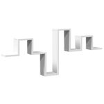 Casa si Gradina - Mobilier - Biblioteci si rafturi - Rafturi - Raft de perete, alb, 104,5x10x43 cm, lemn prelucrat - Infinity.ro