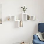 Casa si Gradina - Mobilier - Biblioteci si rafturi - Rafturi - Raft de perete, alb, 104,5x10x43 cm, lemn prelucrat - Infinity.ro