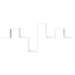 Casa si Gradina - Mobilier - Biblioteci si rafturi - Rafturi - Raft de perete, alb, 104,5x10x43 cm, lemn prelucrat - Infinity.ro