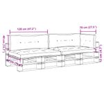 Casa si Gradina - Textile si covoare - Perne si pilote - Perne decorative - Perne de paleti, 5 buc., gri taupe, material textil - Infinity.ro