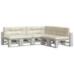 Casa si Gradina - Textile si covoare - Perne si pilote - Perne decorative - Perne de paleti, 7 buc., crem, material textil - Infinity.ro