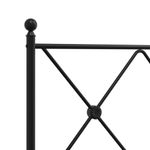 Casa si Gradina - Mobilier - Paturi si accesorii - Accesorii paturi - Tablie de pat metalica, negru, 180 cm - Infinity.ro