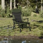 Casa si Gradina - Gradina si terasa - Mobilier exterior - Scaune si sezlonguri gradina - Scaun de pescuit cu cotiera, pliabil, verde - Infinity.ro