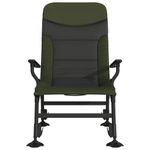 Casa si Gradina - Gradina si terasa - Mobilier exterior - Scaune si sezlonguri gradina - Scaun de pescuit cu cotiera, pliabil, verde - Infinity.ro