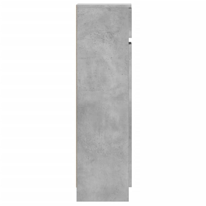 Casa si Gradina - Mobilier - Organizare si depozitare - Organizator incaltaminte - Pantofar, gri beton, 100,5x28x100 cm, lemn prelucrat - Infinity.ro
