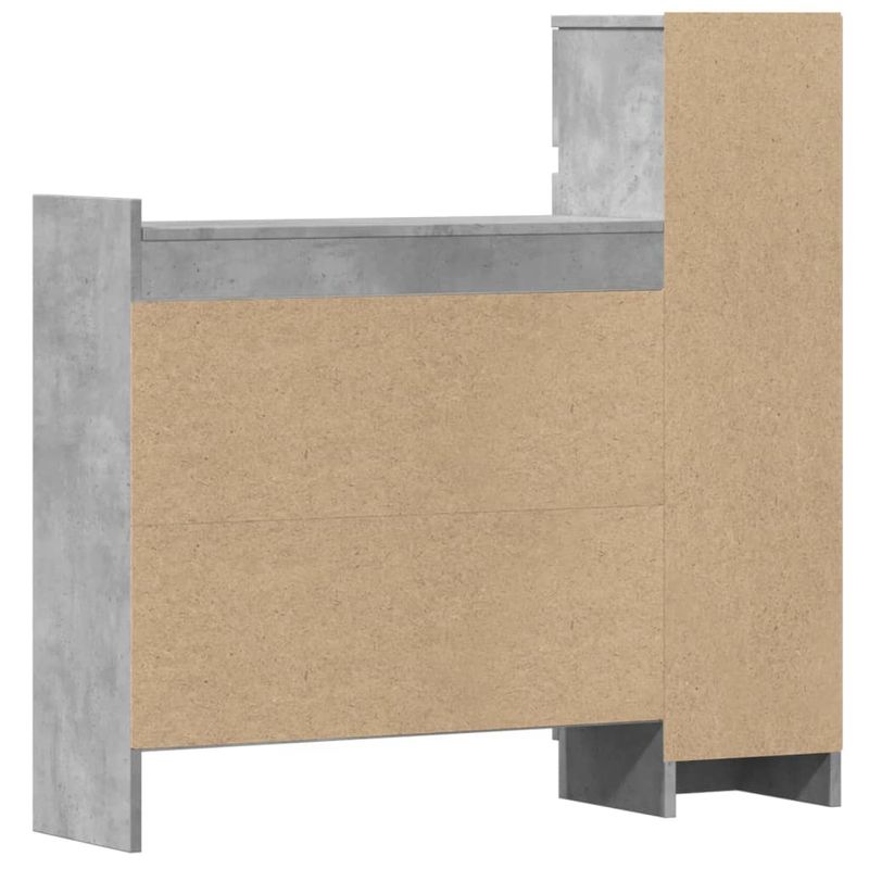 Casa si Gradina - Mobilier - Organizare si depozitare - Organizator incaltaminte - Pantofar, gri beton, 100,5x28x100 cm, lemn prelucrat - Infinity.ro