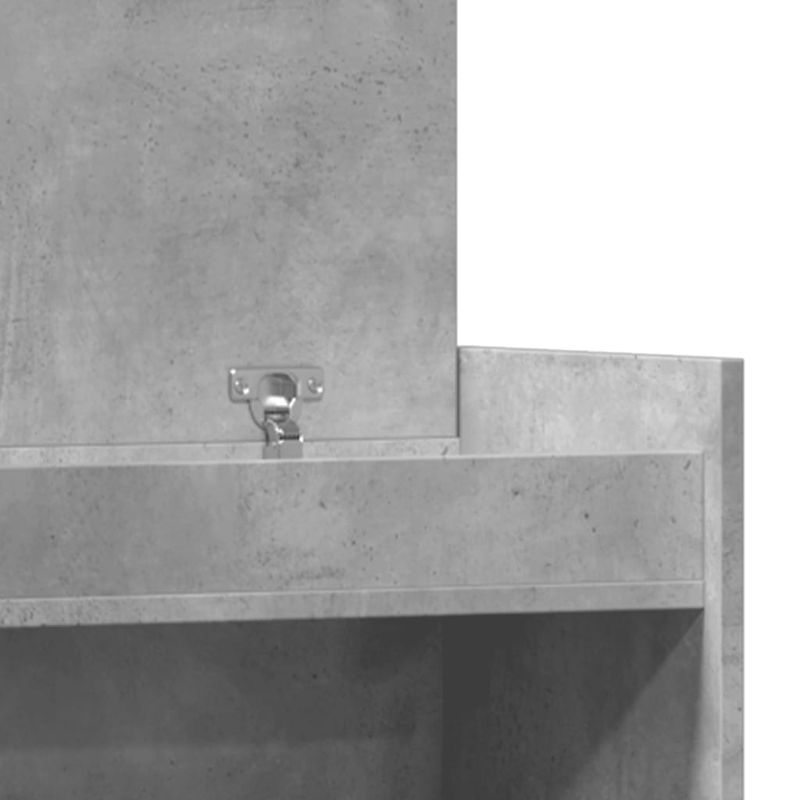 Casa si Gradina - Mobilier - Organizare si depozitare - Organizator incaltaminte - Pantofar, gri beton, 100,5x28x100 cm, lemn prelucrat - Infinity.ro