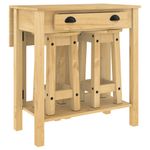 Casa si Gradina - Mobilier - Seturi de mobilier - Seturi bucatarie - Set mobilier de bar, 3 piese, lemn masiv de pin - Infinity.ro
