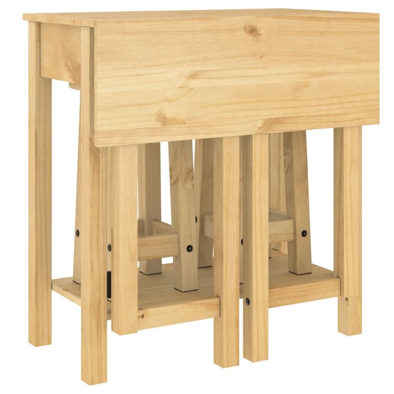 Casa si Gradina - Mobilier - Seturi de mobilier - Seturi bucatarie - Set mobilier de bar, 3 piese, lemn masiv de pin - Infinity.ro