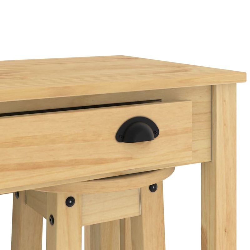 Casa si Gradina - Mobilier - Seturi de mobilier - Seturi bucatarie - Set mobilier de bar, 3 piese, lemn masiv de pin - Infinity.ro