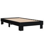 Casa si Gradina - Mobilier - Paturi si accesorii - Paturi - Cadru de pat, negru, 90x200 cm, lemn prelucrat si metal - Infinity.ro