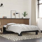 Casa si Gradina - Mobilier - Paturi si accesorii - Paturi - Cadru de pat, negru, 90x200 cm, lemn prelucrat si metal - Infinity.ro