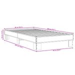 Casa si Gradina - Mobilier - Paturi si accesorii - Paturi - Cadru de pat, negru, 90x200 cm, lemn prelucrat si metal - Infinity.ro