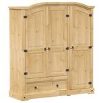 Casa si Gradina - Mobilier - Dulapuri si sifoniere - Sifoniere - Sifonier Corona, 151,5x52x170 cm, lemn masiv de pin - Infinity.ro