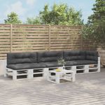 Casa si Gradina - Textile si covoare - Perne si pilote - Perne decorative - Perne de paleti, 7 buc., antracit, material textil - Infinity.ro