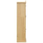 Casa si Gradina - Mobilier - Comode si corpuri - Comode - Vitrina din sticla „Corona” 99x43x187 cm, lemn masiv de pin - Infinity.ro