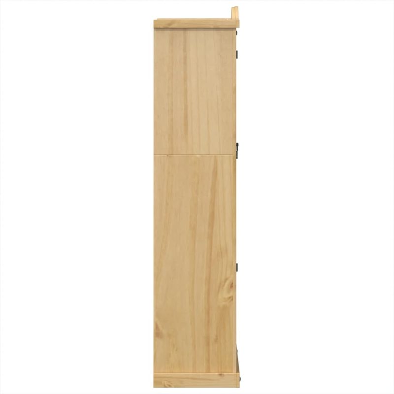 Casa si Gradina - Mobilier - Comode si corpuri - Comode - Vitrina din sticla „Corona” 99x43x187 cm, lemn masiv de pin - Infinity.ro