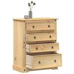 Casa si Gradina - Mobilier - Dulapuri si sifoniere - Dulapuri - Dulap cu sertare „Corona”, 92x48x120 cm, lemn masiv de pin - Infinity.ro