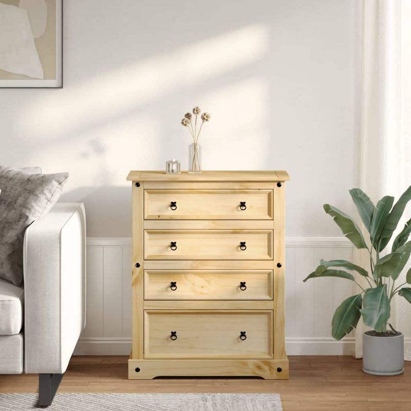 Casa si Gradina - Mobilier - Dulapuri si sifoniere - Dulapuri - Dulap cu sertare „Corona”, 92x48x120 cm, lemn masiv de pin - Infinity.ro
