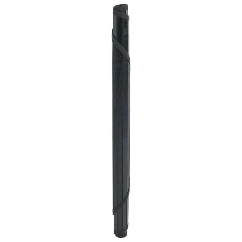 Casa si Gradina - Textile si covoare - Covoare - Covoare casa - Covor rotund, negru, 100 cm, bambus - Infinity.ro