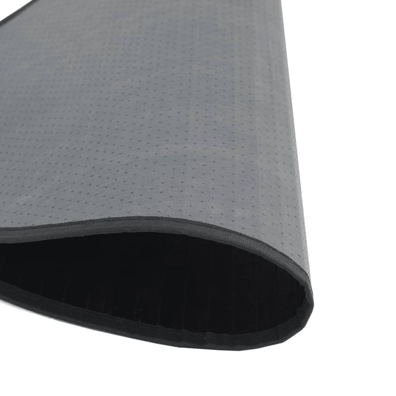 Casa si Gradina - Textile si covoare - Covoare - Covoare casa - Covor rotund, negru, 100 cm, bambus - Infinity.ro