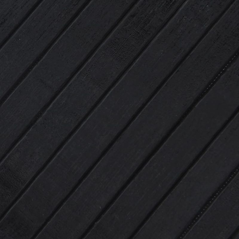Casa si Gradina - Textile si covoare - Covoare - Covoare casa - Covor rotund, negru, 100 cm, bambus - Infinity.ro
